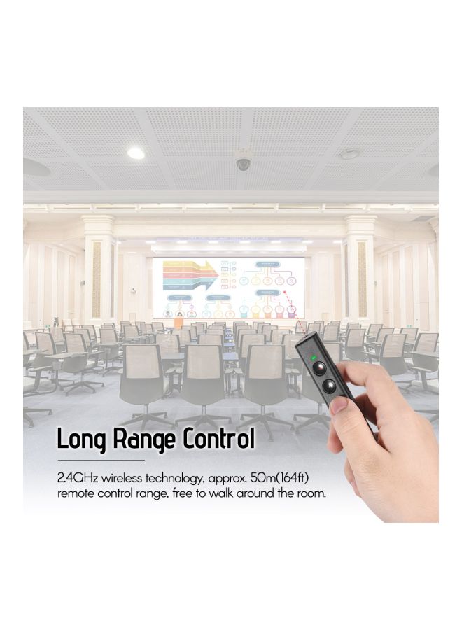 Noomya - Wireless Presenter PowerPoint Clicker Flip Pen Black - Image 1