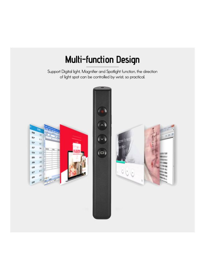 Noomya - Wireless Presenter PowerPoint Clicker Flip Pen Black - Image 1