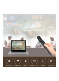 Noomya Wireless Presenter PowerPoint Clicker Flip Pen Black  - Image 4