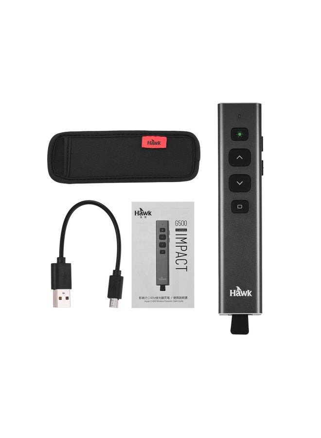 Hawk Wireless Presenter PowerPoint Clicker Flip Pen Grey  - Image 3