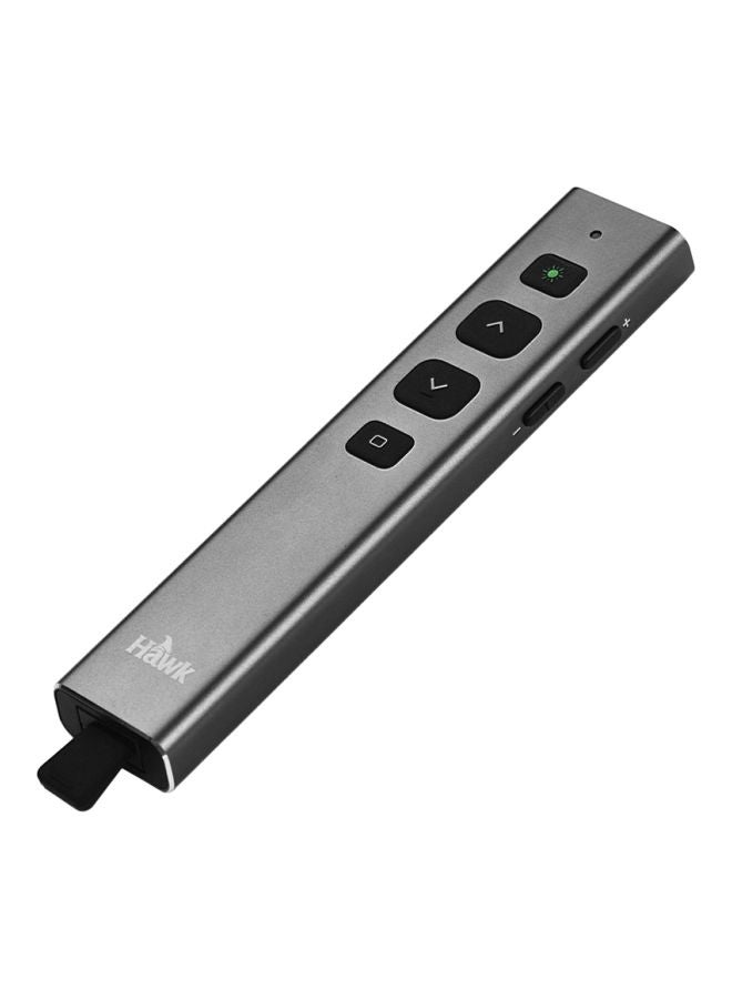 Hawk Wireless Presenter PowerPoint Clicker Flip Pen Grey  - Image 1