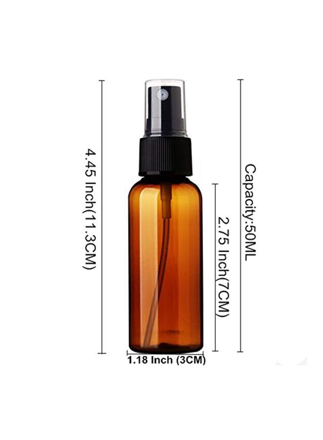 Sinide 4-Piece Empty Plastic Fine Mist Spray Bottle Brown/Black  - Image 2