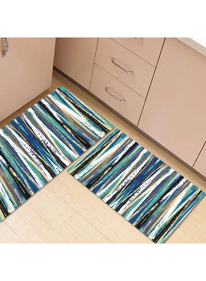 Colorful Print Anti-Slip Kitchen Mat Multicolour 50(W)x160(L)cm