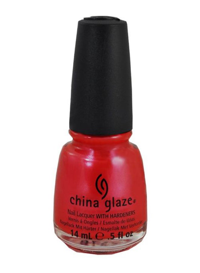 China Glaze - Lacquer Glossy Nail Polish With Hardener 70346 Coral Star - Image 1