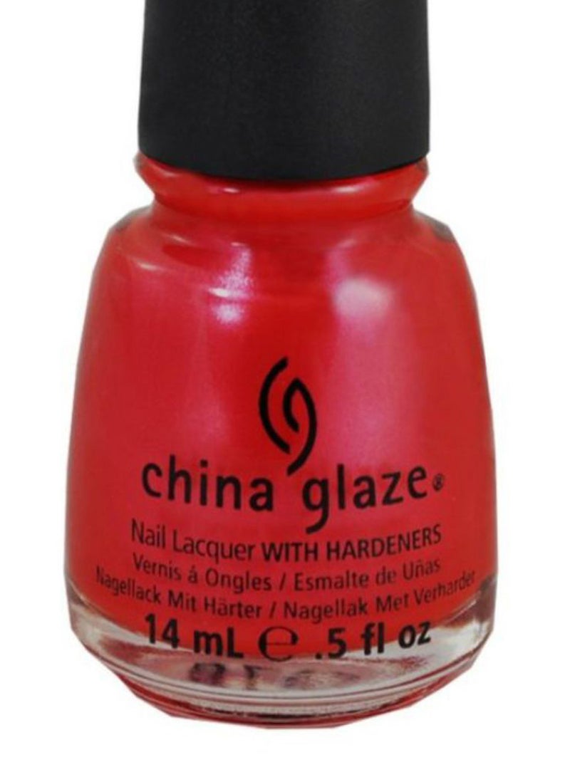 China Glaze - Lacquer Glossy Nail Polish With Hardener 70346 Coral Star - Image 1
