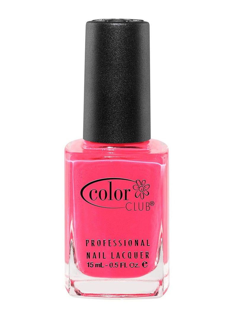 Color Club Professional Poptastic Nail Lacquer Hot Pink - Image 1