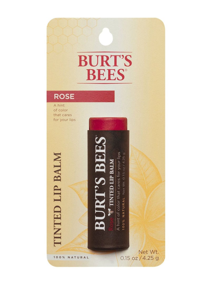 Burts Bees 2-Piece Natural Tinted Lip Balm Set Rose 