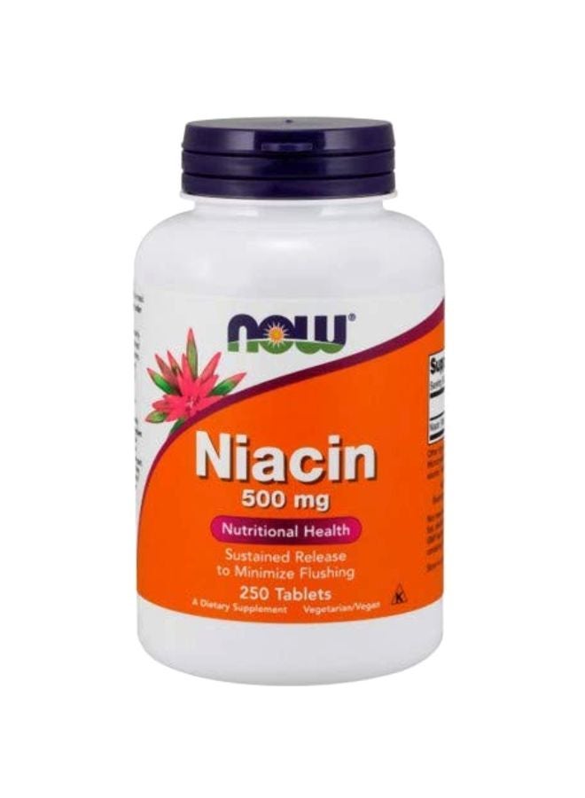 Now Foods Pack Of 2 Niacin Dietary Supplement 500mg - 250 Tablets
