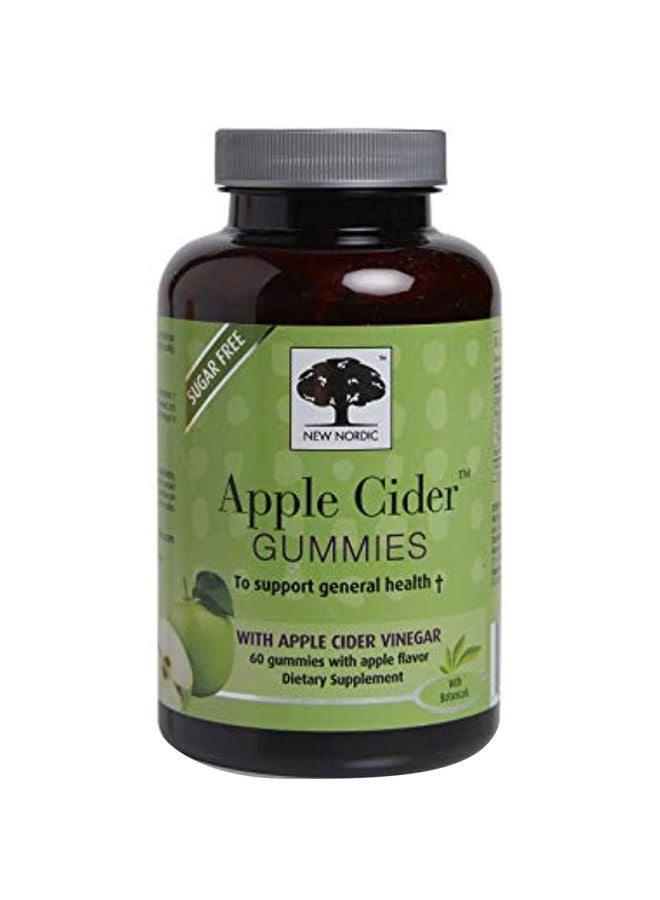 New Nordic Pack Of 2 Apple Cider Dietary Supplement - 60 Gummies  - Image 1
