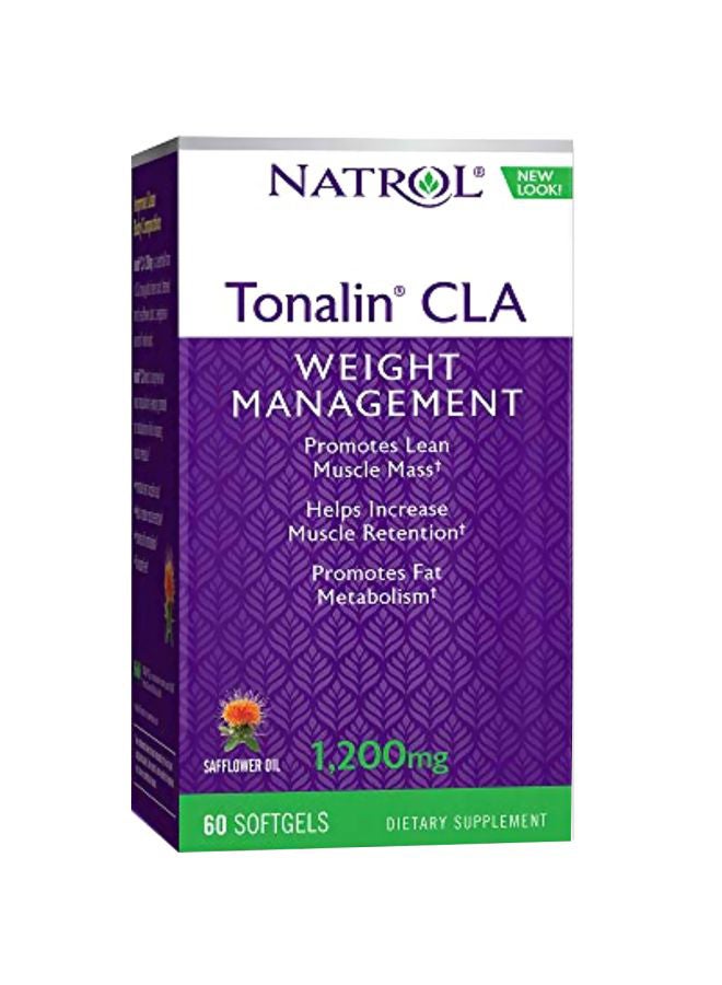 NATROL - Tonalin CLA Weight Management Supplement 1200mg - 60 Softgels - Image 1