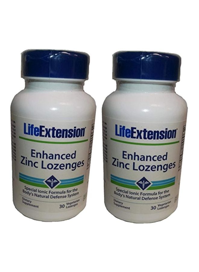 لايف إكستنشن مكمل غذائي غني بالزنك المعزز - 30 قرص استحلاب