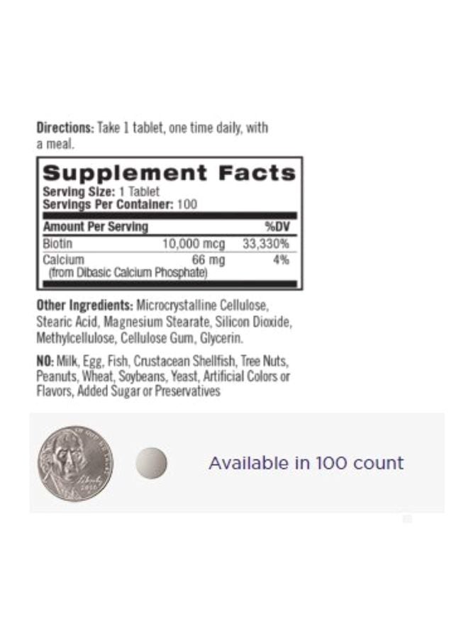 Pack Of 3 Biotin Beauty Dietary Supplement 300 Tablets 10,000 mcg - Image 2