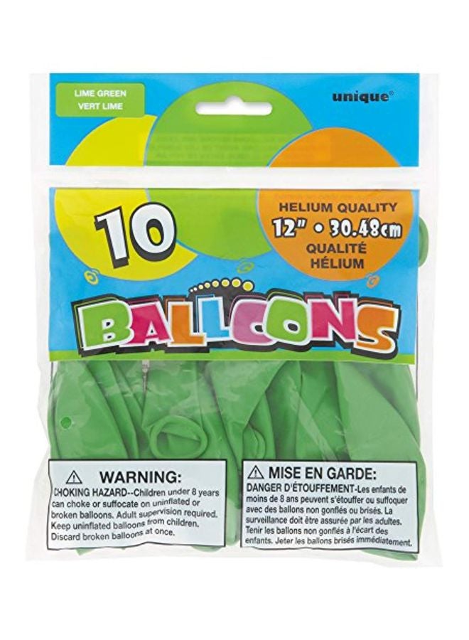 Unique Industries 10-Piece Party Balloon Set 12inch - Image 2