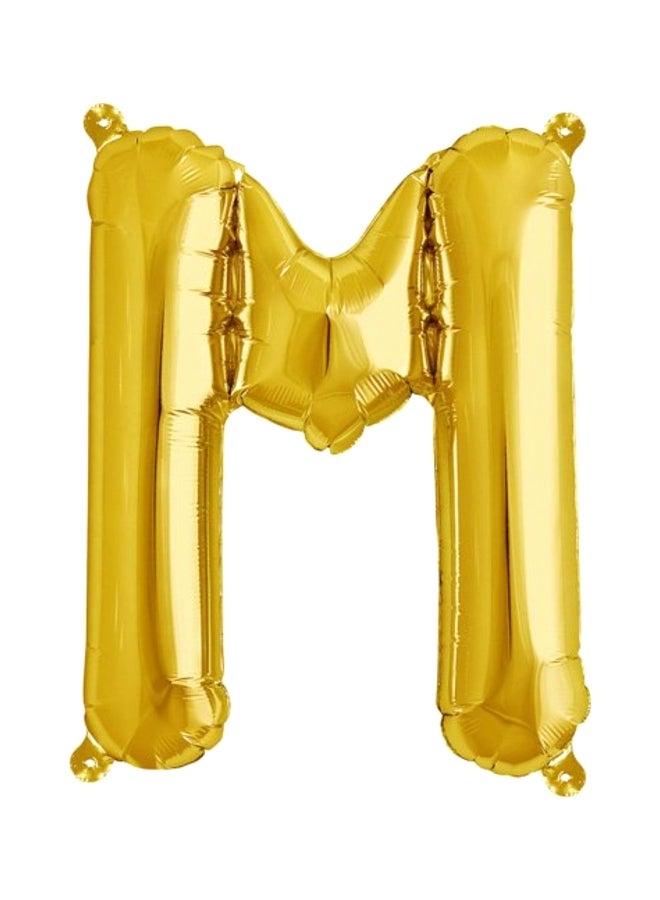 Alphabet Letter M Foil Balloon 16inch