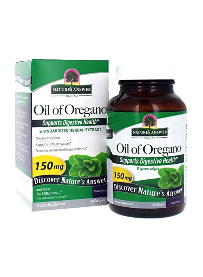 NATURE'S ANSWER Oil Of Oregano Supports Digestive Health - 90 Softgels - Image 1