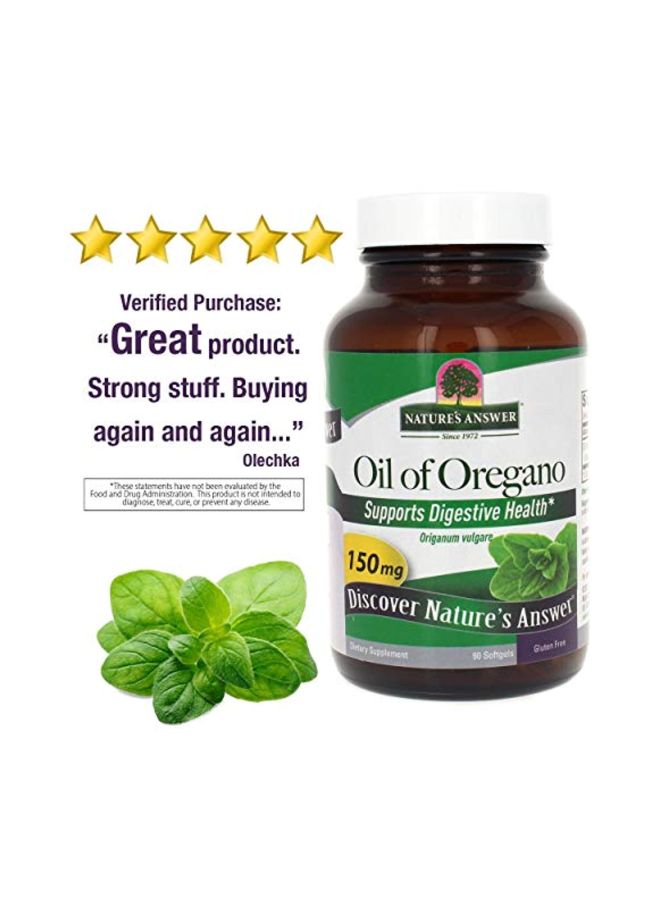 NATURE'S ANSWER Oil Of Oregano Supports Digestive Health - 90 Softgels - Image 5