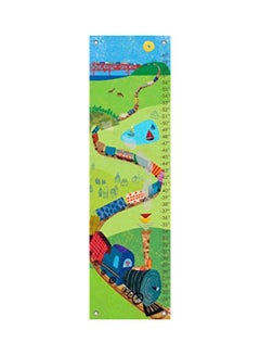 Train Pattern Growth Chart Green/Blue/Red 12x42inch