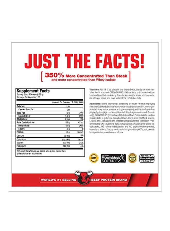 MUSCLEMEDS Carnivor Mass Anabolic Beef Protein Gainer  - Image 5