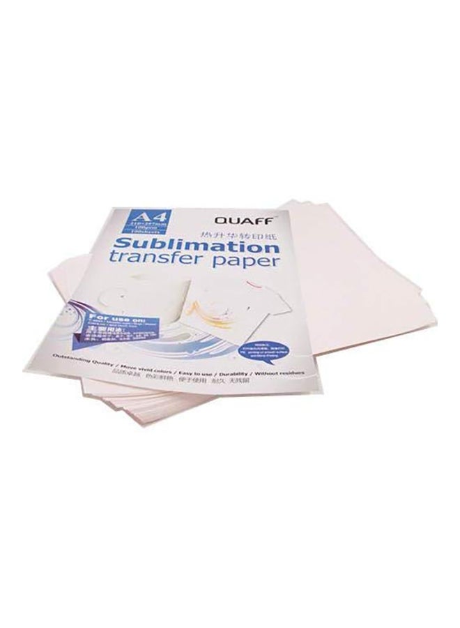 100-Sheets A4 Inkjet Sublimation Transfer Paper