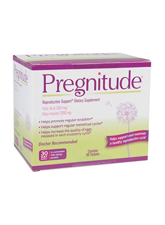 Everett Laboratories - Pregnitude Reproductive Dietary Supplement - 60-Packet - Image 1