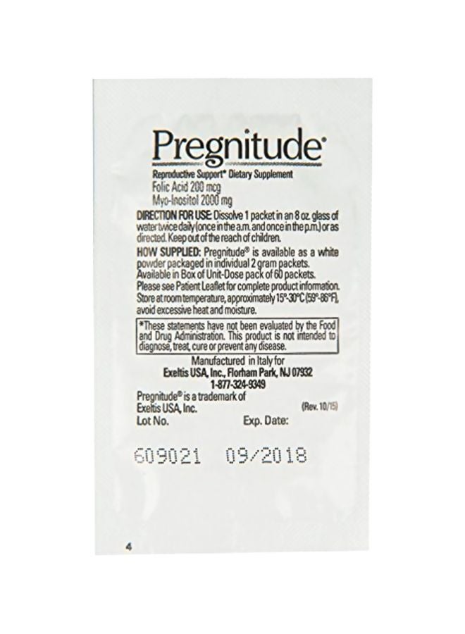 Everett Laboratories - Pregnitude Reproductive Dietary Supplement - 60-Packet - Image 1