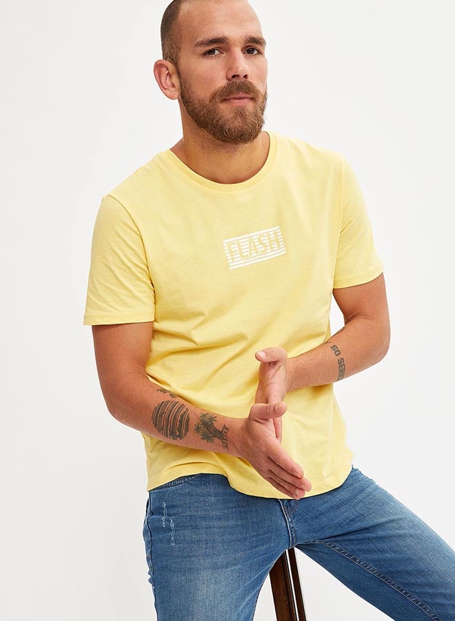 ديفاكتو تيشيرت بتصميم مريح نصف كم أخضر نعناعي - Image 1