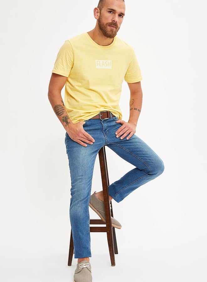 ديفاكتو تيشيرت بتصميم مريح نصف كم أخضر نعناعي - Image 3