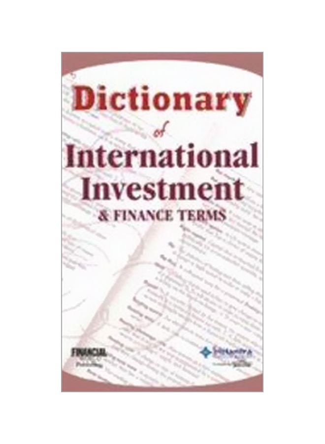 null - Dictionary Of International Investment & Finance Terms hardcover english - 2006 - Image 1