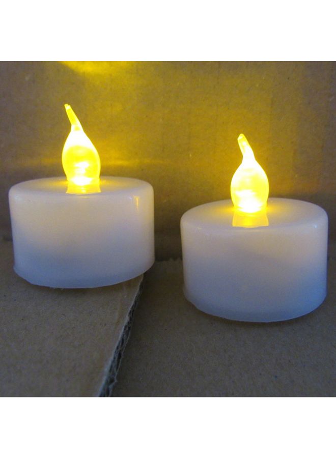 Generic 24-Piece LED Simulation Flameless Tea Candle Light Yellow 1.65 x 1.45inch  - Image 3