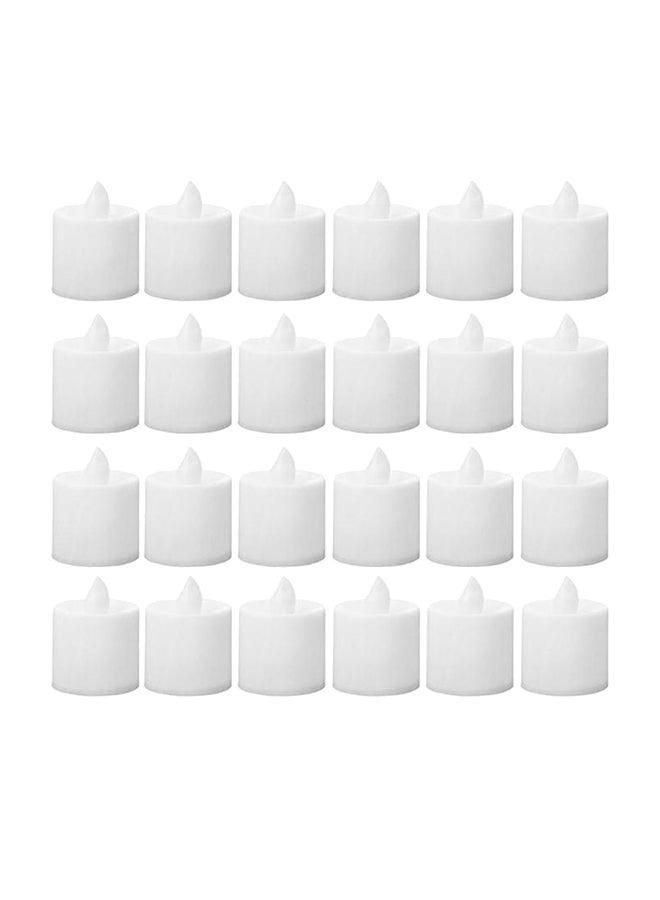 Generic 24-Piece LED Simulation Flameless Tea Candle Light Yellow 1.65 x 1.45inch  - Image 1