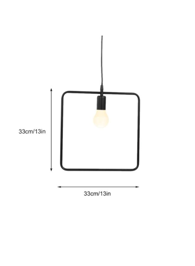 LED Chandelier Pendant Light Black 33cm - Image 2