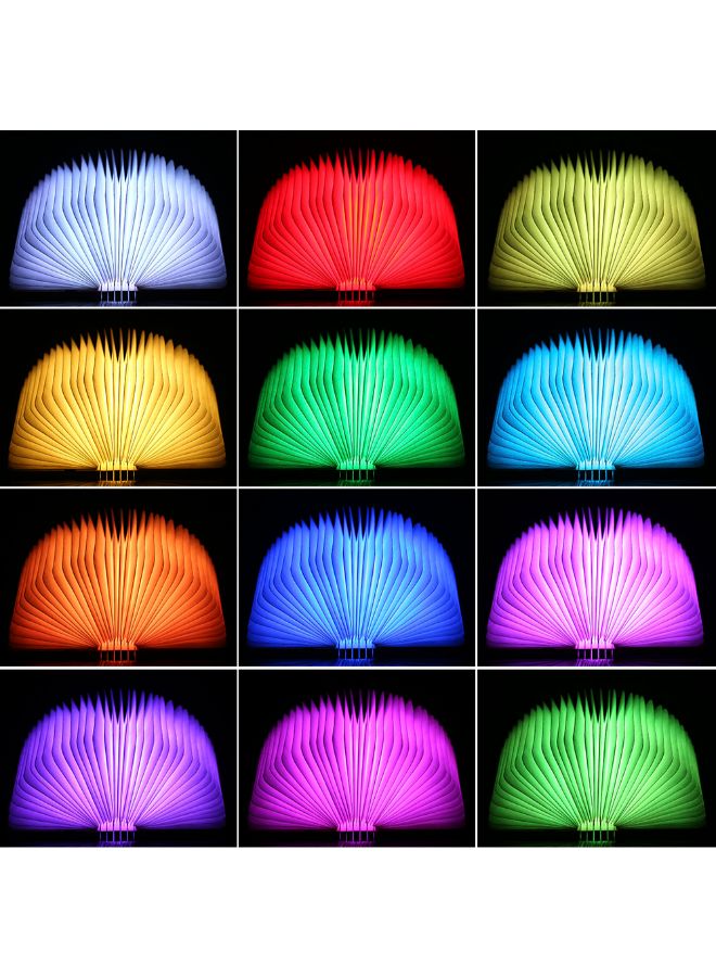تومشاين مصباح بإضاءة LED بتصميم كتاب مفتوح قابل للطي متعدد الألوان - Image 2
