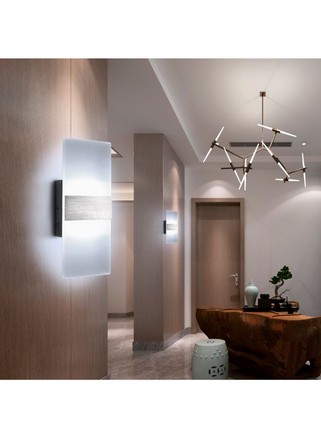 تومشاين مصباح حائط بإضاءة LED وتصميم عصري للأماكن المغلقة أبيض 31.5 x 5.7 x 14سم  - Image 2