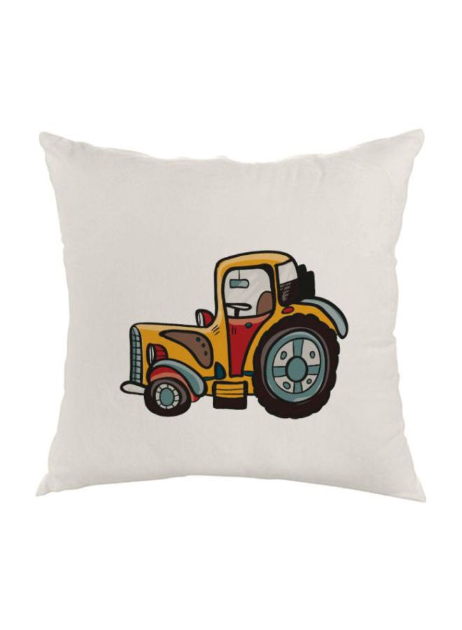 Decalac Printed Pillow combination White/Yellow/Red 40x40cm