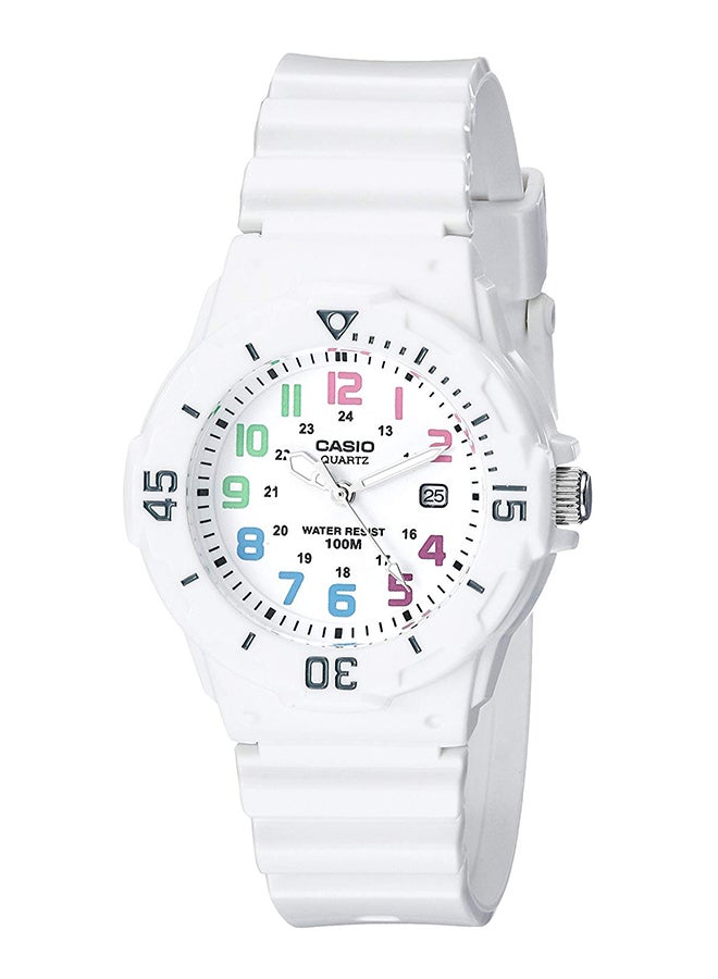 CASIO Men's Water Resistant Analog Watch LRW200H-7BVCF - 33 mm - White - Image 1