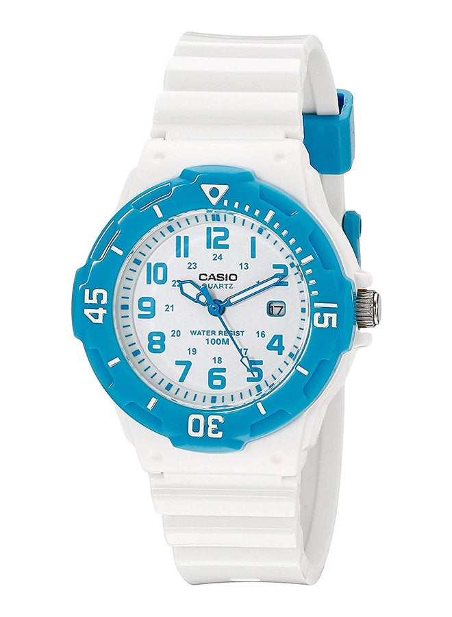 كاسيو ساعة يد بعقارب وسوار من الراتينج طراز LRW-200H-2BV - قياس 39 مم - لون أبيض للنساء - Image 1