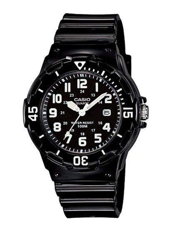 كاسيو ساعة يد بعقارب وسوار من الراتينج طراز LRW-200H-1BVDF - مقاس 34 مم - لون أسود للنساء - Image 1