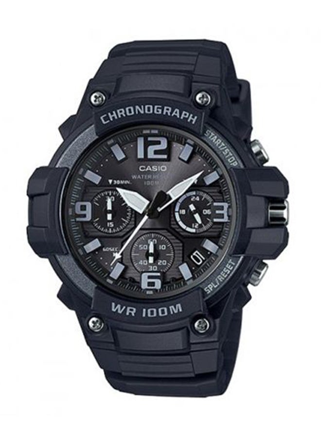 CASIO Men's Youth Water Resistant Chronograph Watch MCW-100H-1A3VDF - 52 mm - Black - Image 1