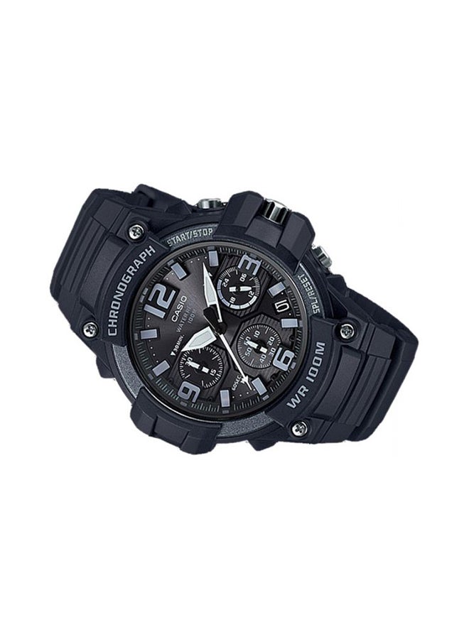 CASIO Men's Youth Water Resistant Chronograph Watch MCW-100H-1A3VDF - 52 mm - Black - Image 2