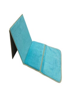 Generic Foldable Prayer Mat And Backrest 2 in 1 Light Blue 54×114cm  - Image 2