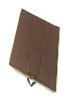 Generic 2 In 1 Foldable Prayer Mat And Backrest Brown/Green 114x54cm  - Image 3