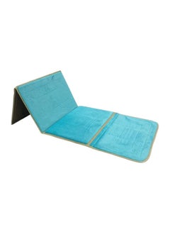 Generic Foldable Prayer Mat And Backrest 2 in 1 Light Blue 54×114cm  - Image 1