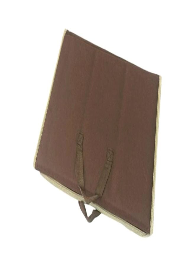 2 In 1 Foldable Prayer Mat And Backrest Beige 110x55cm