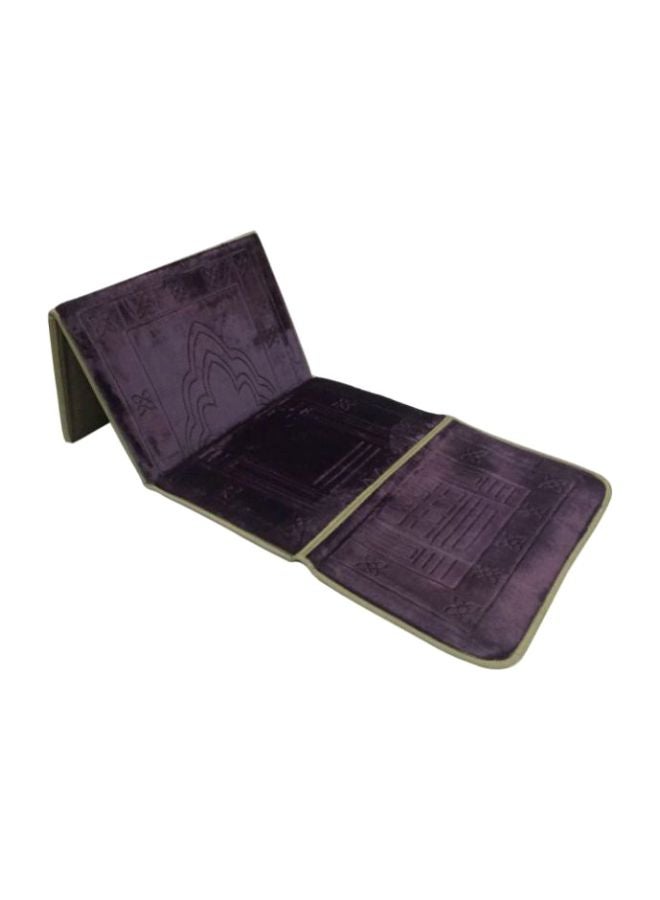 2 In 1 Foldable Prayer Mat And Backrest Dark Purple 114x54cm - Image 1