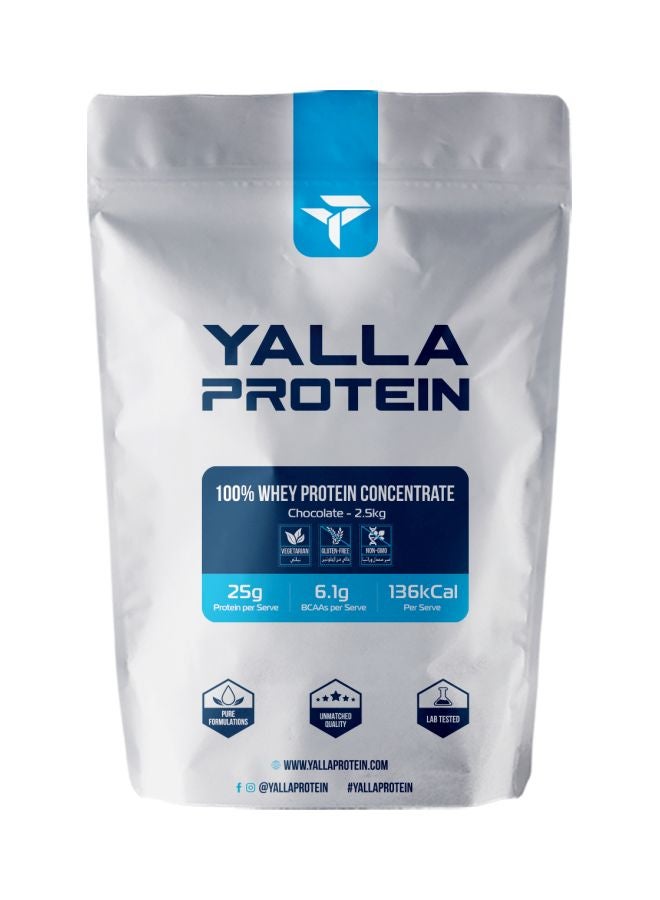 Yalla Protein - 100% Whey Protein - Chocolate - 2.5kg (76 servings) - Image 1