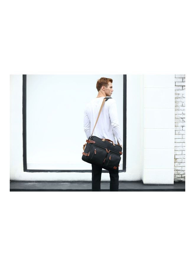 Leather Bag For Laptop 15.6-Inch Black  - Image 5