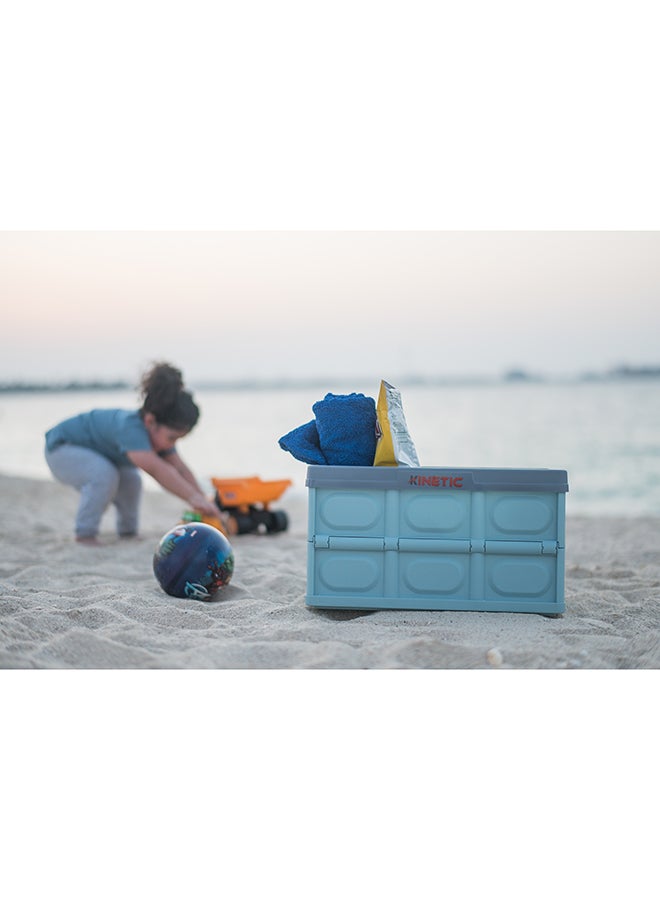 Kinetic Foldable Storage Box Blue 55Liters  - Image 3