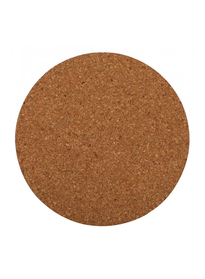 Home Box 2-Piece Round Cork Coaster Set Brown 19centimeter  - Image 2