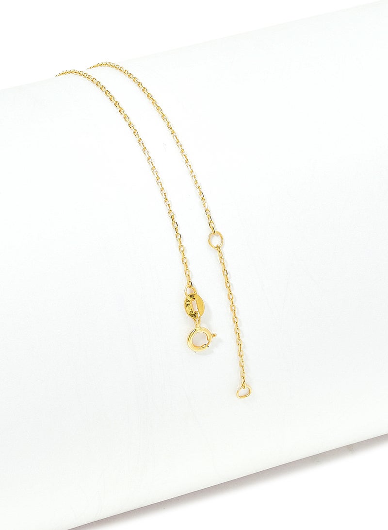 Capri Gold 18 Karat Gold Lapis Lazuli Single Stone Necklace - Image 3