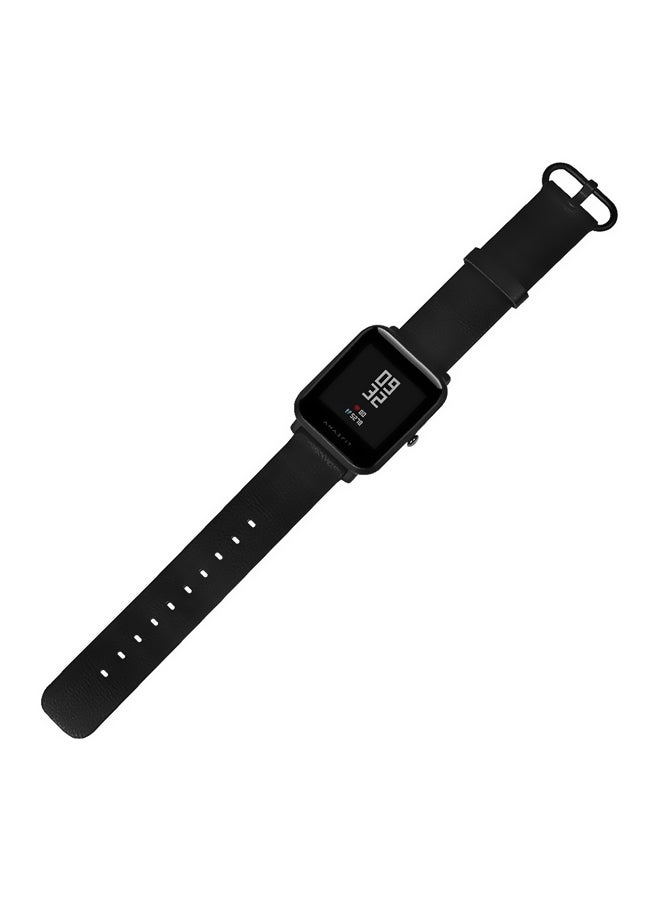 Replacement Leather Strap For Huami Amazfit Black - Image 2